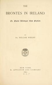 Cover of: The Brontës in Ireland by Wright, William