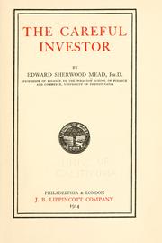 Cover of: careful investor
