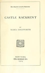 Cover of: Castle Rackrent