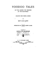Cover of: Voodoo Tales: As Told Among the Negroes of the Southwest by Mary Alicia Owen , Charles Godfrey Leland