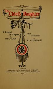 Cover of: chief's daughter: a legend of Niagara