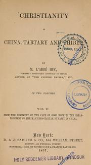 Cover of: Christianity in China, Tartary and Thibet