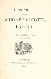 Chronicles of the Schönberg-Cotta family by Elizabeth Rundle Charles