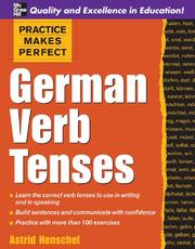 Cover of: Practice Makes Perfect: German Verb Tenses (Practice Makes Perfect)