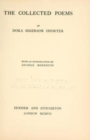Cover of: The collected poems of Dora Sigerson Shorter