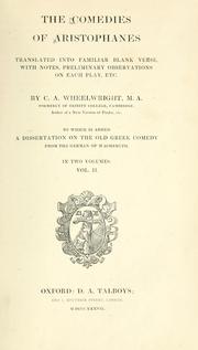 Cover of: The  Comedies of Aristophanes