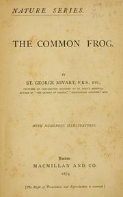 Cover of: common frog.