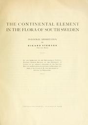Cover of: The continental element in the flora of south Sweden by Rikard Sterner