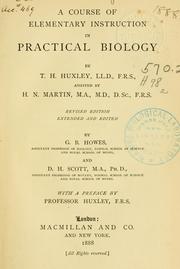 Cover of: course of elementary instruction in practical biology