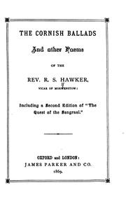 Cover of: The Cornish Ballads and Other Poems