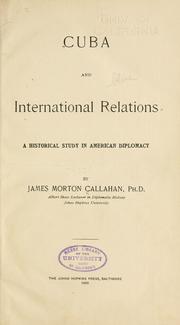 Cover of: Cuba and international relations by James Morton Callahan