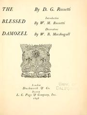 Cover of: blessed damozel