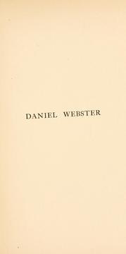 Cover of: Daniel Webster.