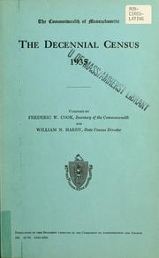 Cover of: The decennial census, 1935 by Massachusetts. Secretary of the Commonwealth.