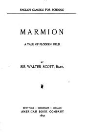 Cover of: Marmion: A Tale of Flodden Field by Sir Walter Scott
