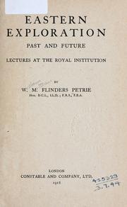 Cover of: Eastern exploration past and future: lectures at the Royal Institution.