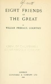 Cover of: Eight friends of the great