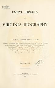 Cover of: Encyclopedia of Virginia biography