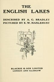 Cover of: The English lakes by A. G. Bradley
