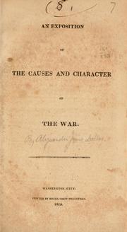 Cover of: An exposition of the causes and character of the war.