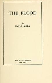 Cover of: The flood by Émile Zola