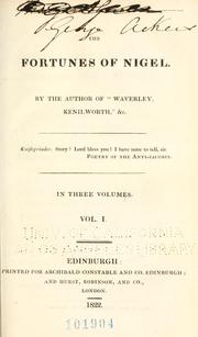 Cover of: The fortunes of Nigel by Sir Walter Scott