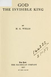 Cover of: God, the invisible king. by H.G. Wells