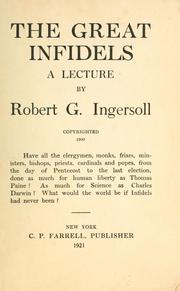 Cover of: great infidels: a lecture