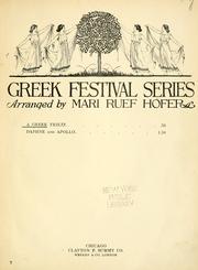 Cover of: Greek frieze ...