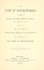 Cover of: The Harp of Renfrewshire by Originally published in 1819.
