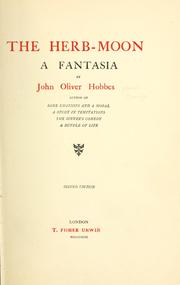 Cover of: The herb-moon: a fantasia