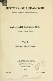 Cover of: History of Aurangzib based on original sources. by Sarkar, Jadunath (Sir)