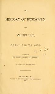 Cover of: history of Boscawen and Webster [N.H.] from 1733 to 1878