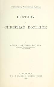 Cover of: History of Christian doctrine