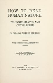 Cover of: How to read human nature: its inner states and outer forms.