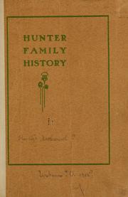 Cover of: Hunter family history. by Nathaniel C. Hunter