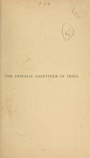 Imperial gazetteer of India by William Wilson Hunter