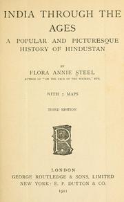 Cover of: India through the ages: a popular and picturesque history of Hindustan.