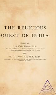 Cover of: Indian theism from the Vedic to the Muhammadan period.