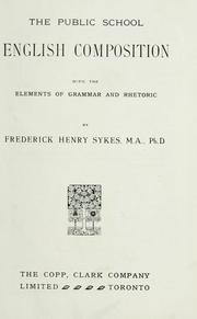 Cover of: The public school English composition