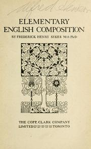 Cover of: Elementary English composition.