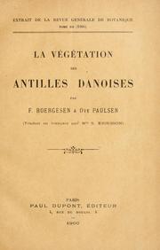 Cover of: La vgtation des Antilles danoises by Frederik Brgesen