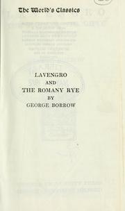 Cover of: Lavengro, and The Romany rye