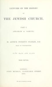 Cover of: Lectures on the history of the Jewish church