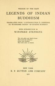 Cover of: Legends of Indian Buddhism by Eugène Burnouf