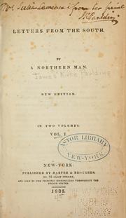Cover of: Letters from the South.
