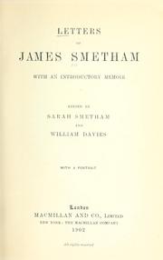Cover of: Letters of James Smetham
