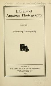 Cover of: Library of amateur photography.