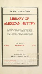 Cover of: Library of American history
