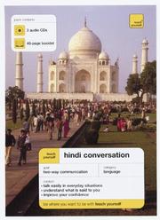 Cover of: Teach Yourself Hindi Conversation (3CDs + Guide) (Teach Yourself Conversation Packs)